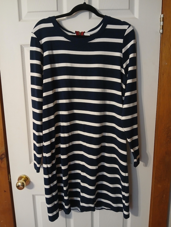 Arseno Dresses & Skirts - Nautical Striped Cotton Plus Dress Made in Canada NWOT 3X